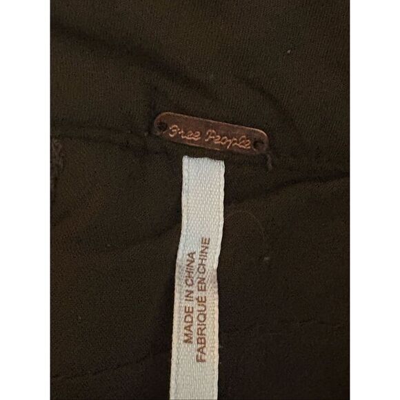 Free People Velour Mini Skirt. Zip in back. Size 2 - Picture 3 of 6